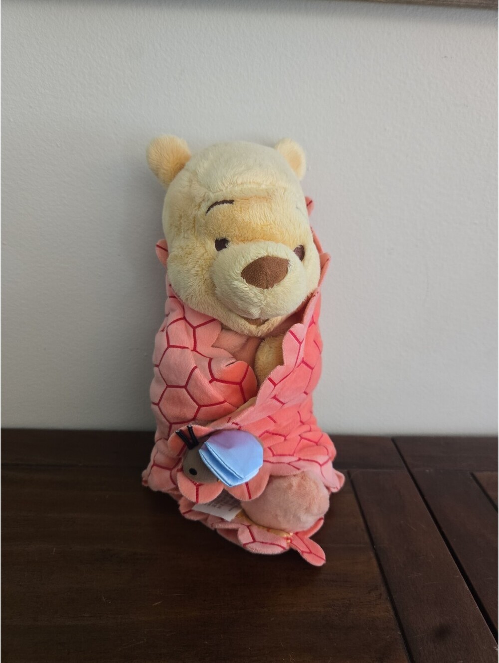 Disney Parks Babies Winnie the Pooh Plush Bee Swaddle Cuddle Blanket Wrap [COPY]